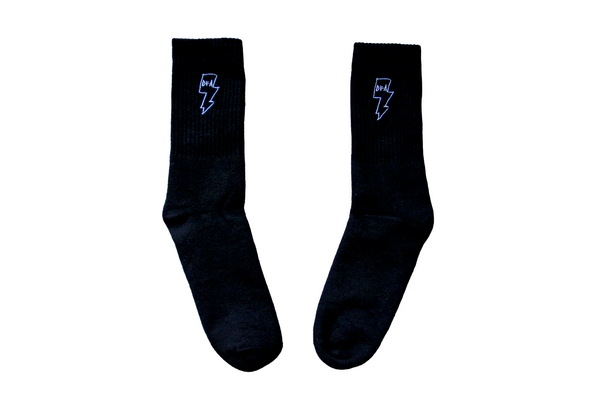 Embroidered Bolt Socks