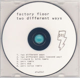 Factory Floor - Two Different Ways CD w/ spray painted cover + Richard H. Kirk Remix