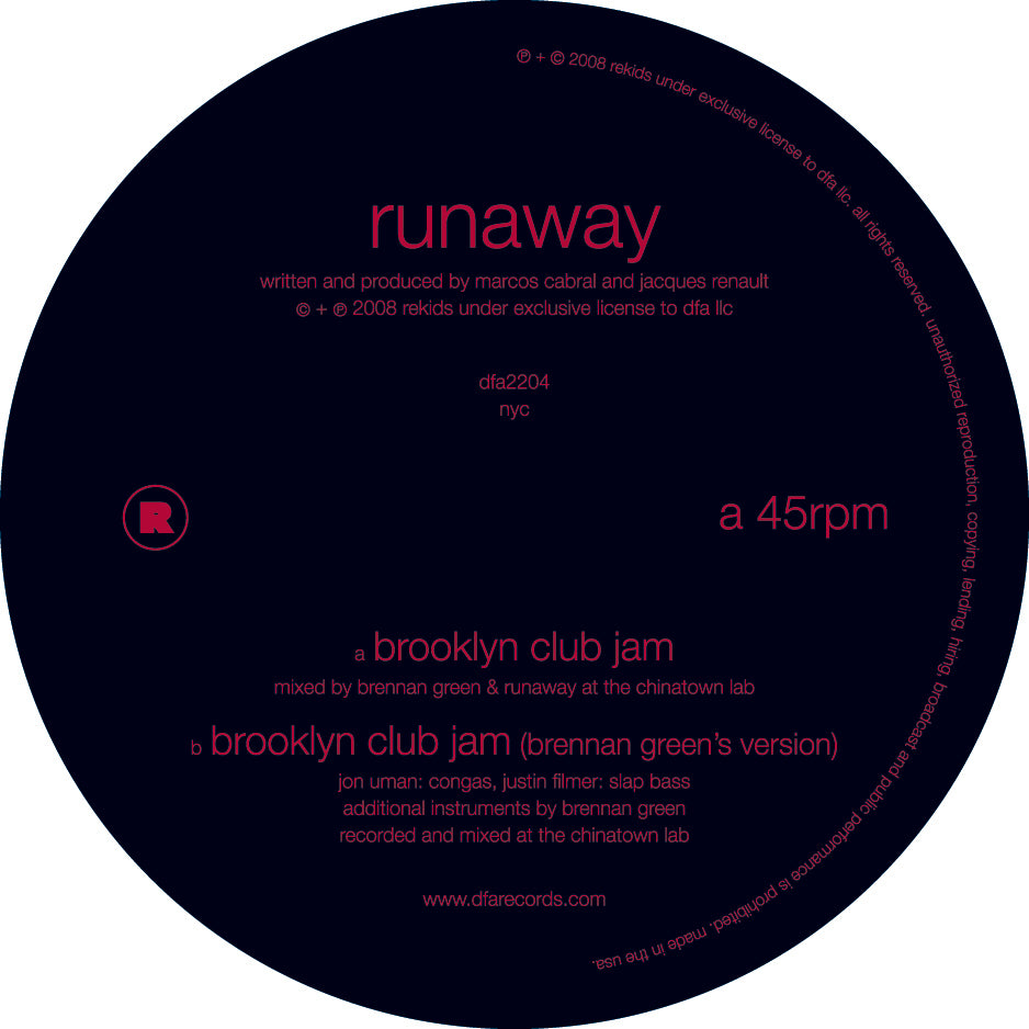 Runaway - Brooklyn Club Jam 12"