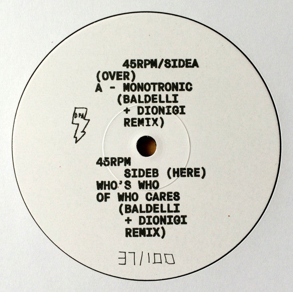 Museum Of Love - Monotronic & Who's Who Of Who Cares Baldelli & Dionigi Remixes (White Label) 12"