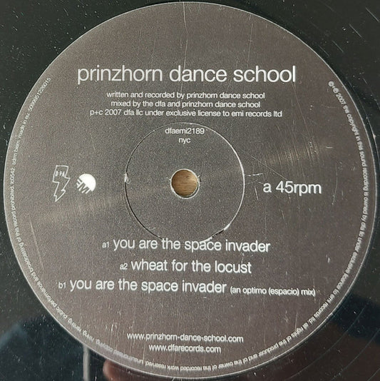 Prinzhorn Dance School - You Are The Space Invader (An Optimo (Espacio) Mix) 12"