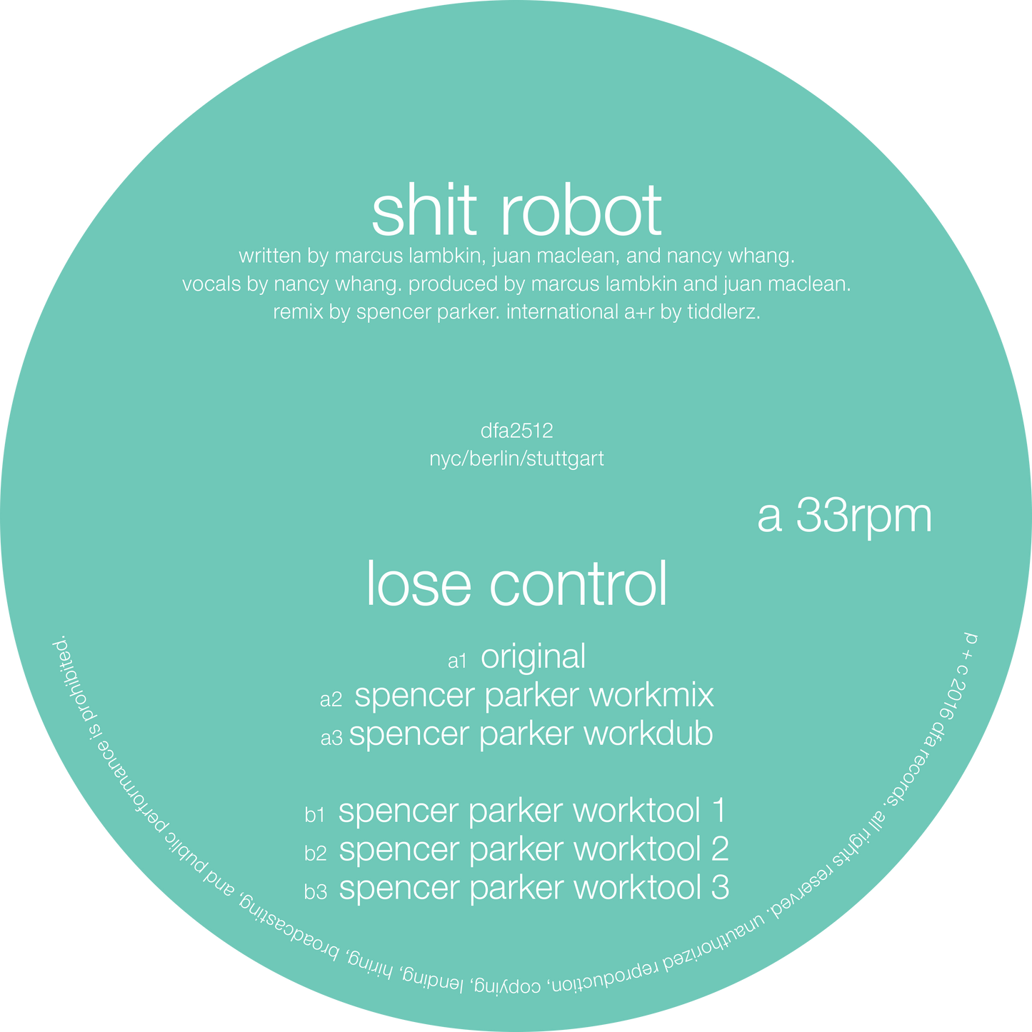 Shit Robot - Lose Control (12")