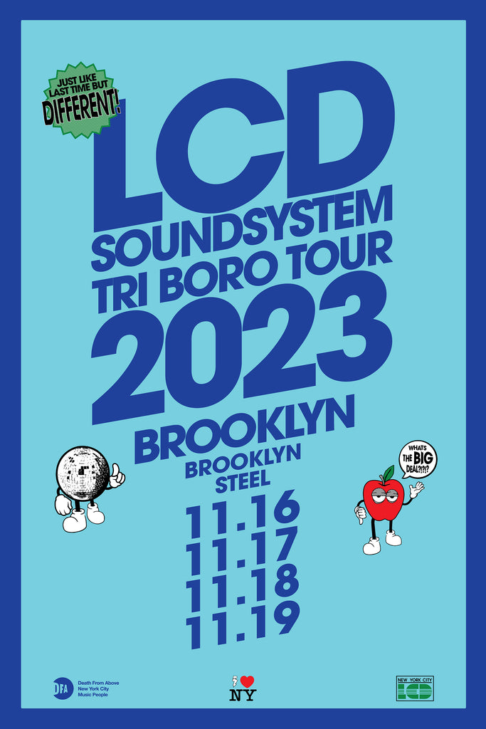 LCD Soundsystem - 2023 Tri Boro Tour Brooklyn Steel Poster