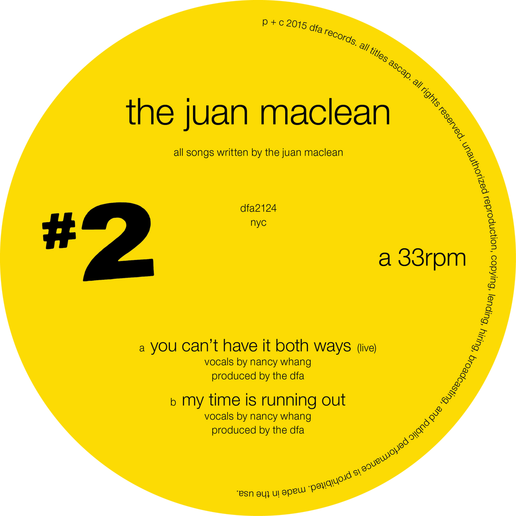 The Juan Maclean - You Can't Have It Both Ways 12"