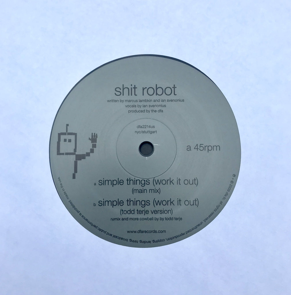 Shit Robot - Simple Things (Work It Out) Todd Terje Version 12"