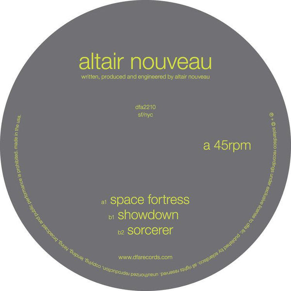 Altair Nouveau - Space Fortress 12" Vinyl