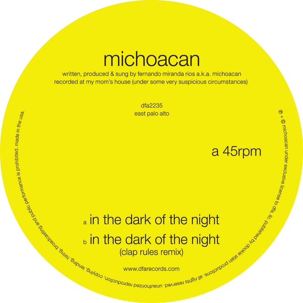 Michoacan - In the Dark Of The Night 12"